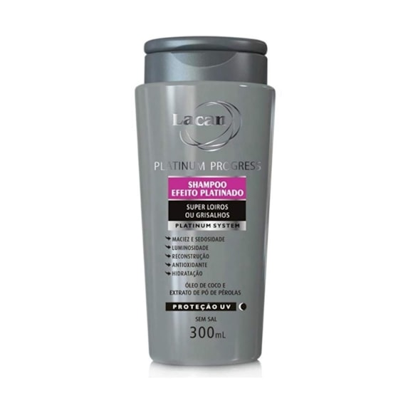 Shampoo Lacan Efeito Platinado Progress 300ml 