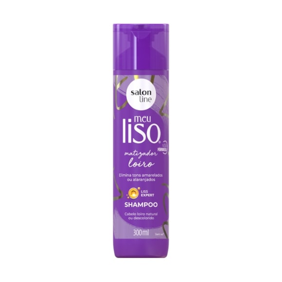 Shampoo Meu Liso Matizador Loiro Salon Line 300ml