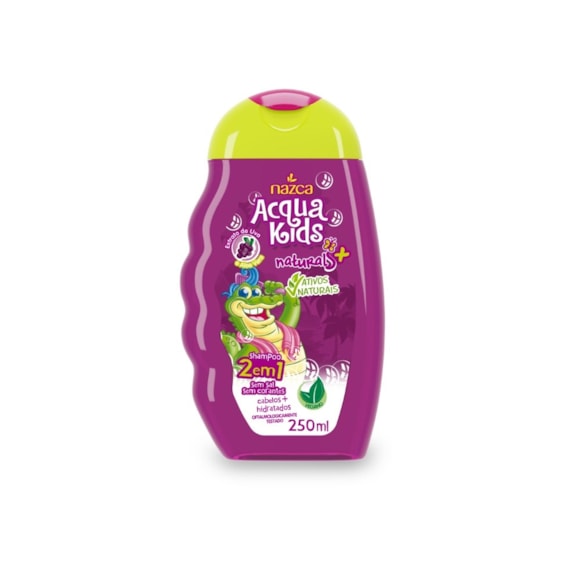 Shampoo Nazca Acqua Kids 2x1 Uva E Aloe Vera 250ml