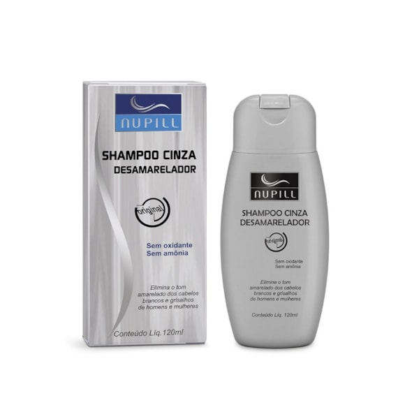 Shampoo Nupill Cinza Desamarelador 120Ml