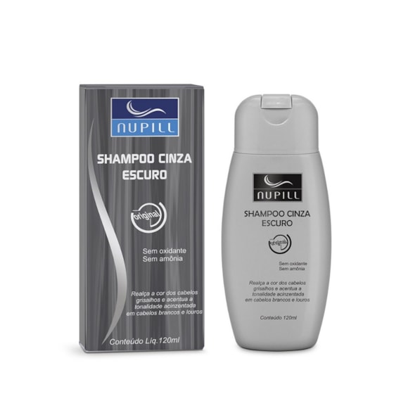 Shampoo Nupill Cinza Escuro 120Ml