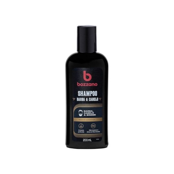 Shampoo para Barba, Cabelo e Bigode Bozzano 200ml