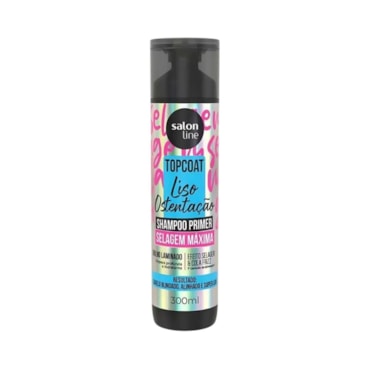 Shampoo Primer Salon Line Top Coat Liso Ostentação Selagem Máxima 300ml