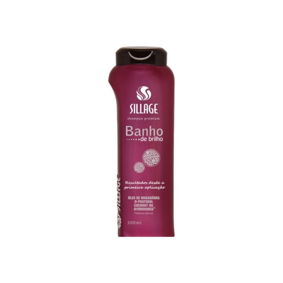 Shampoo Sillage Premium Banho de Brilho 300ml