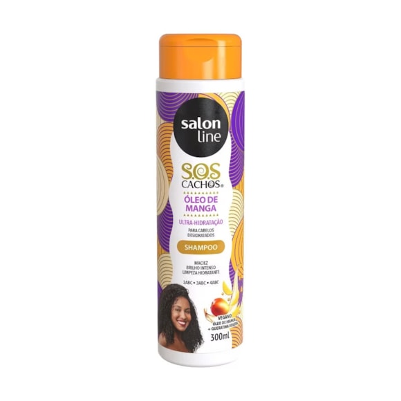 Shampoo SOS Cachos Óleo de Manga Salon Line 300ml