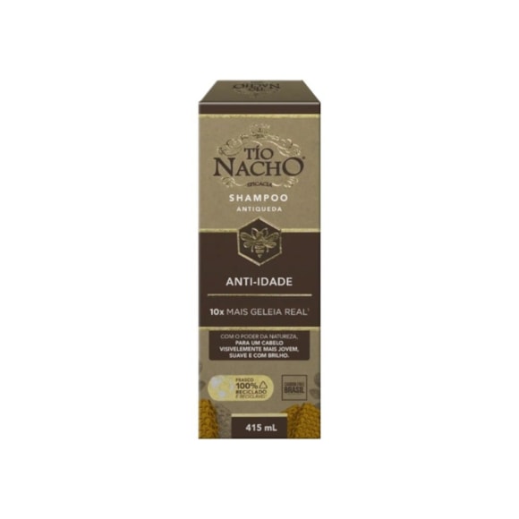 Shampoo Tio Nacho Antiqueda E Anti Idade 415Ml