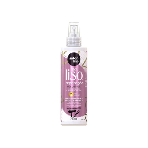 Spray Salon Line Meu Liso Defrizante Protetor Térmico Reparação 240ml