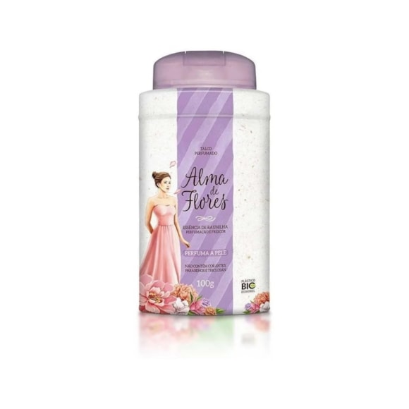 Talco Corporal Alma De Flores Baunilha 100g