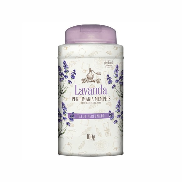 Talco Corporal Memphis Lavanda Perfumado 100g