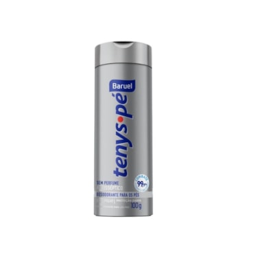 Talco Pés Tenys Pé Baruel Po Sem Perfume 100gr