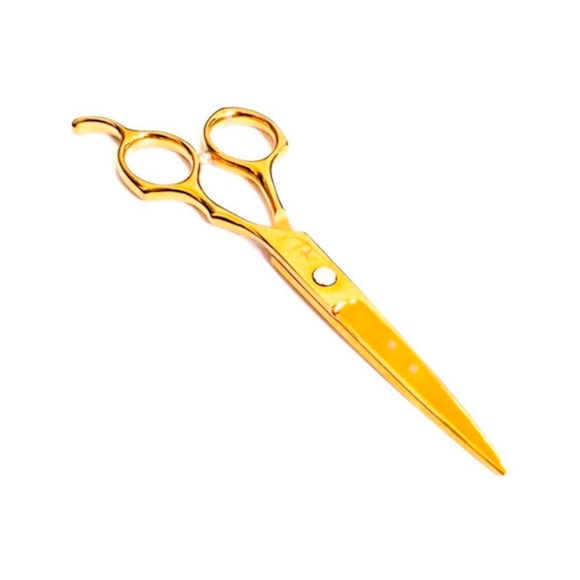 Tesoura Para Cabelo MQ Professional Fio Navalha 5.5 Gold