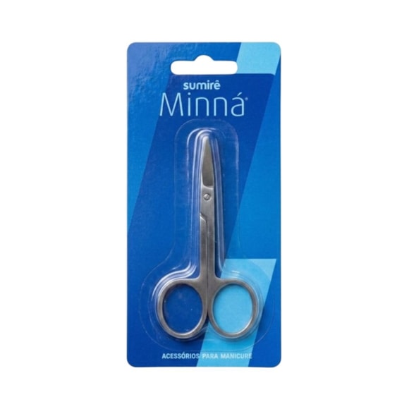 Tesoura Ponta Curva Para Unhas Minná