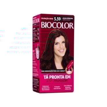 Tinta de Cabelo Biocolor Mini Kit Acaju Púrpura 5.59