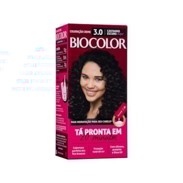 Tinta de Cabelo Biocolor Mini Kit Castanho Escuro Chic 3.0