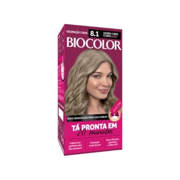 Tinta de Cabelo Biocolor Mini Kit Louro Acinzentado Radiante 8.1