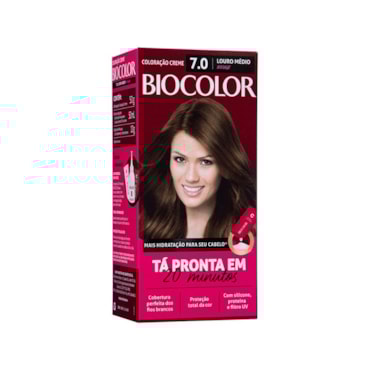 Tinta de Cabelo Biocolor Mini Kit Louro Arraso 7.0