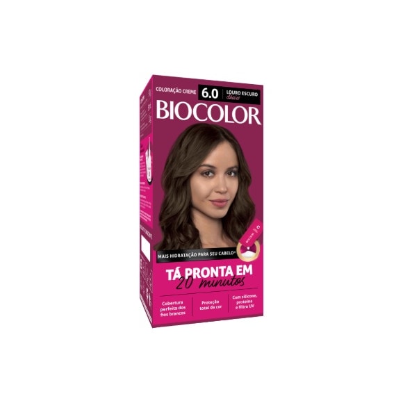 Tinta de Cabelo Biocolor Mini Kit Louro Escuro Clássico 6.0