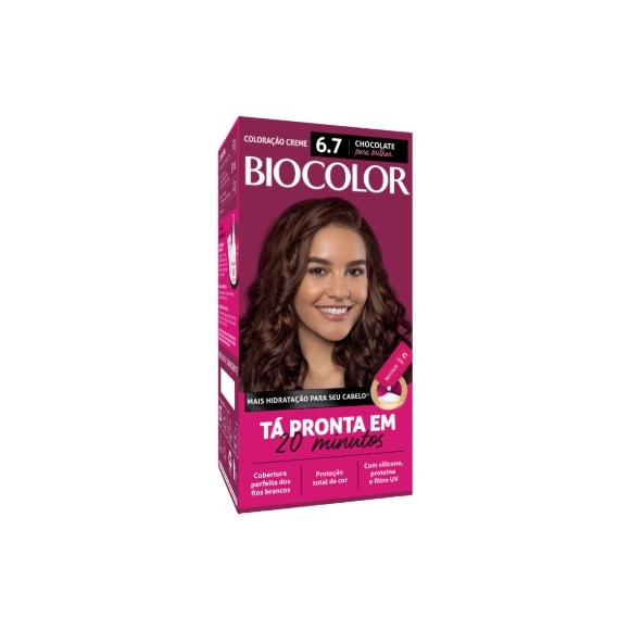 Tinta de Cabelo Biocolor Mini Kit Marrom Natural Irresistível 6.7