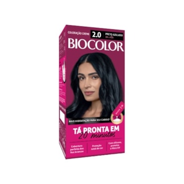 Tinta de Cabelo Biocolor Mini Kit Preto Azulado Incrível 2.0