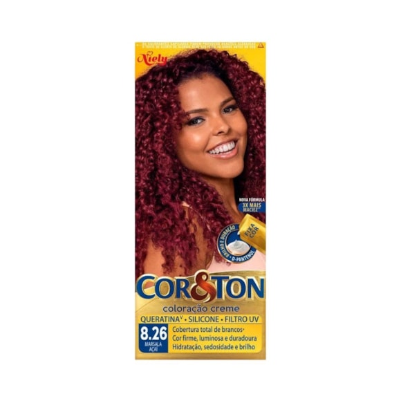 Tinta de Cabelo Cor & Ton 8.26 Marsala Açai