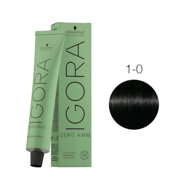 Tinta Igora Zero Amm 1.0 Preto 60ml