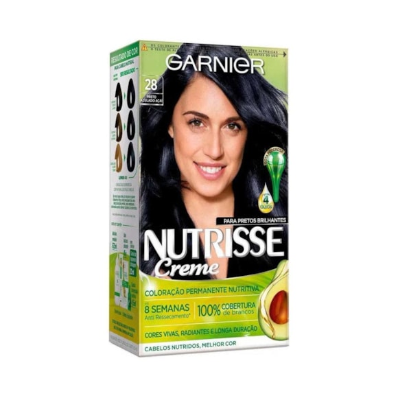Tinta Nutrisse 28 Preto Azulado Açaí