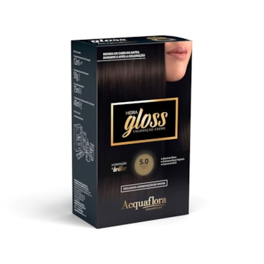 Tintura Acquaflora Hidra Gloss 50 Castanho Claro