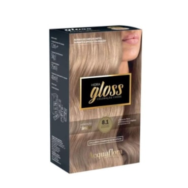 Tintura Acquaflora Hidra Gloss 81 Louro Claro Acinzentado