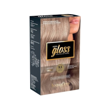 Tintura Acquaflora Hidra Gloss 91 Louro Muito Claro Acinzentado