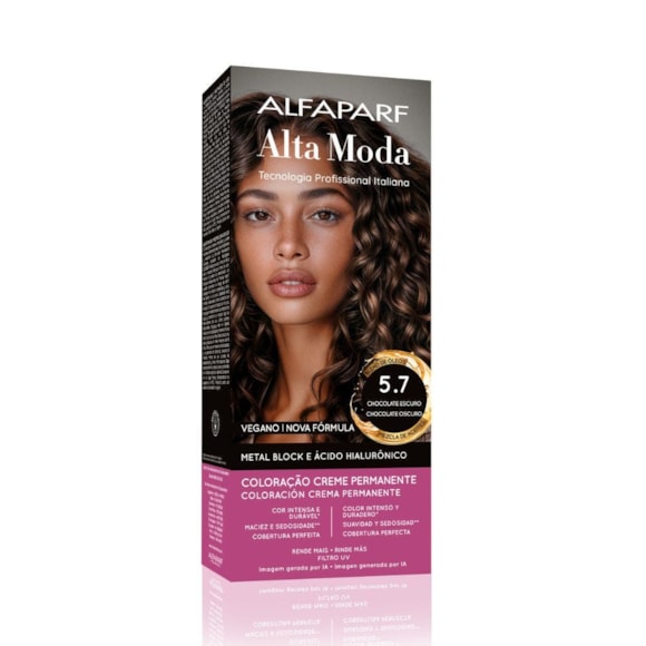 Tintura Alta Moda 5.7 Castanho Luminoso Médio 