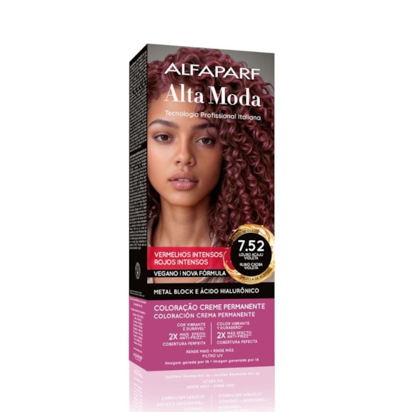 Tintura Alta Moda 7.52 Vinho Médio Marsala