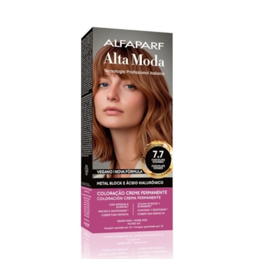 Tintura Alta Moda 7.7 Castanho Luminoso Extra Claro