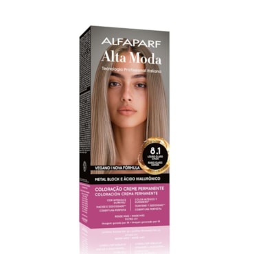 Tintura Alta Moda 8.1 Louro Claro Cinza