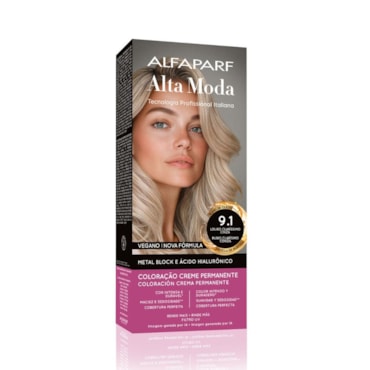 Tintura Alta Moda 9.1 Louro Clarissimo Cinza