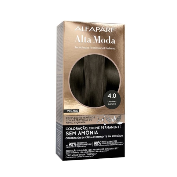 Tintura Alta Moda Color Sem Amônia 4.0 Castanho