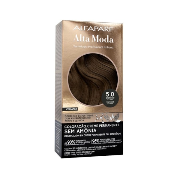 Tintura Alta Moda Color Sem Amônia 5.0 Castanho Claro