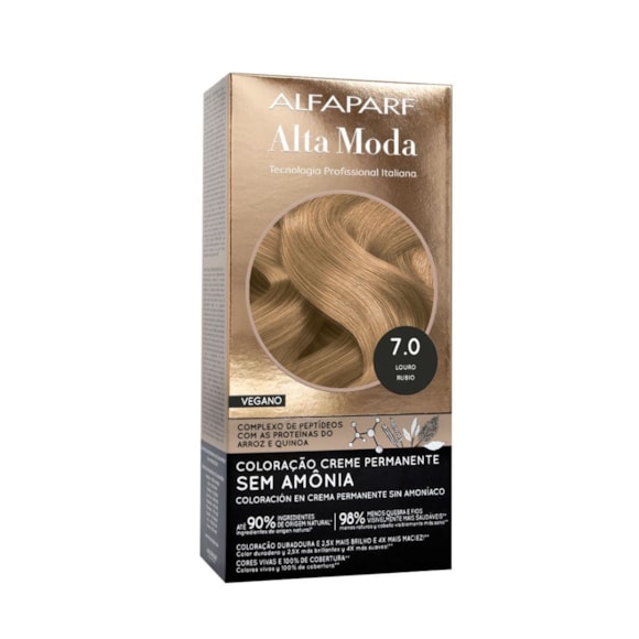 Tintura Alta Moda Color Sem Amônia 7.0 Louro