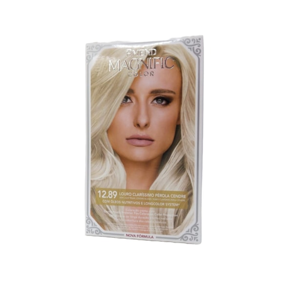 Tintura Amend Magnific Color 12.89 Louro Claríssimo Pérola Cendre