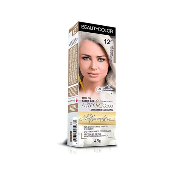 Tintura Beauty Color 12.11 Louro Ultra Clarissimo Especial Gelo
