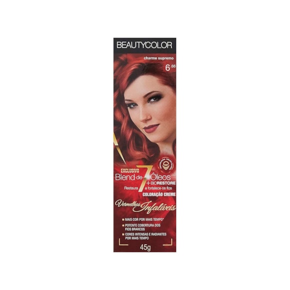 Tintura Beauty Color 6.66 Vermelho Intenso