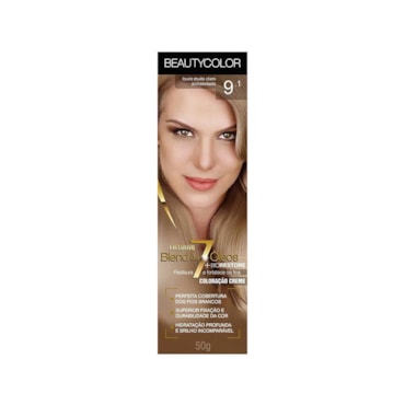 Tintura Beauty Color 9.1 Louro Muito Claro Acinzentado