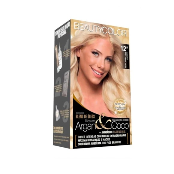 Tintura Beauty Color Kit 12.0 Louro Muito Claro Especial