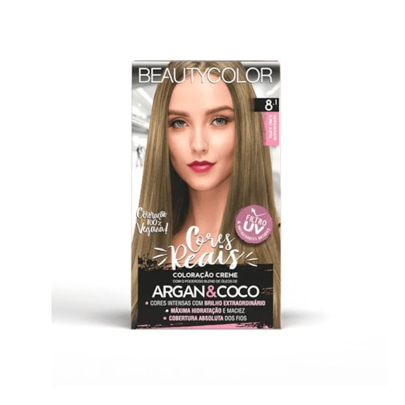 Tintura Beauty Color Kit 8.1 Louro Claro Acinzentado