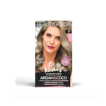 Tintura Beauty Color Kit 9.1 Louro Muito Claro Acinzentado