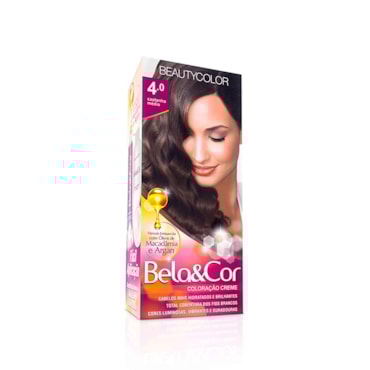 Tintura Bela Cor Mini Kit 4.0 Castanho Médio