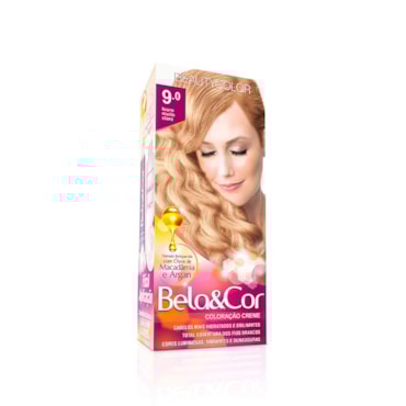 Tintura Bela Cor Mini Kit 9.0 Louro Muito Claro