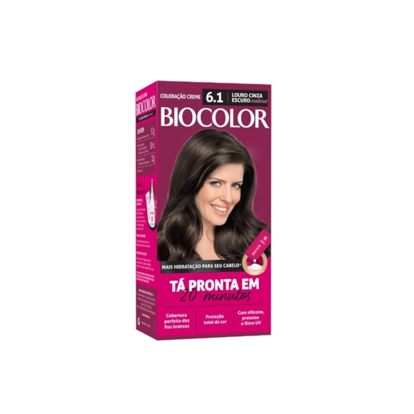 Tintura Biocolor Mini Kit 6.1 Louro Cinza