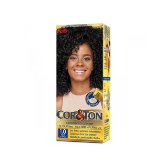 Tintura Cor & Ton 1.0 Preto Azulado