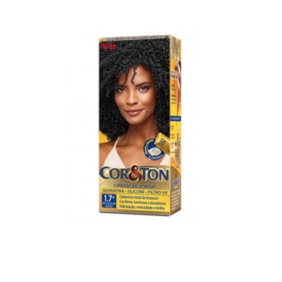 Tintura Cor & Ton 1.7 Preto Azulado Especial
