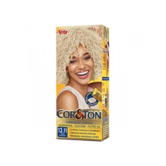 Tintura Cor & Ton 12.11 Louro Platinado Cinza Intenso